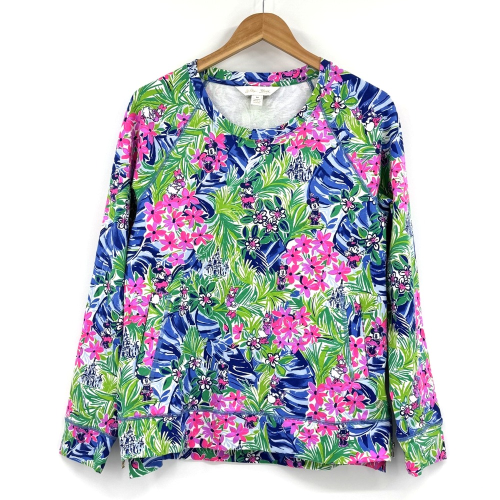 Lilly Pulitzer Disney Dreamin Daisy & Minnie Beachcomber Pullover Size M